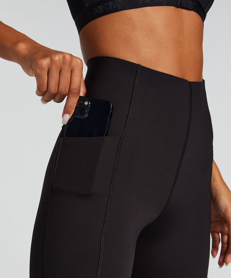 HKMX Legging de sport taille haute Boost, Noir