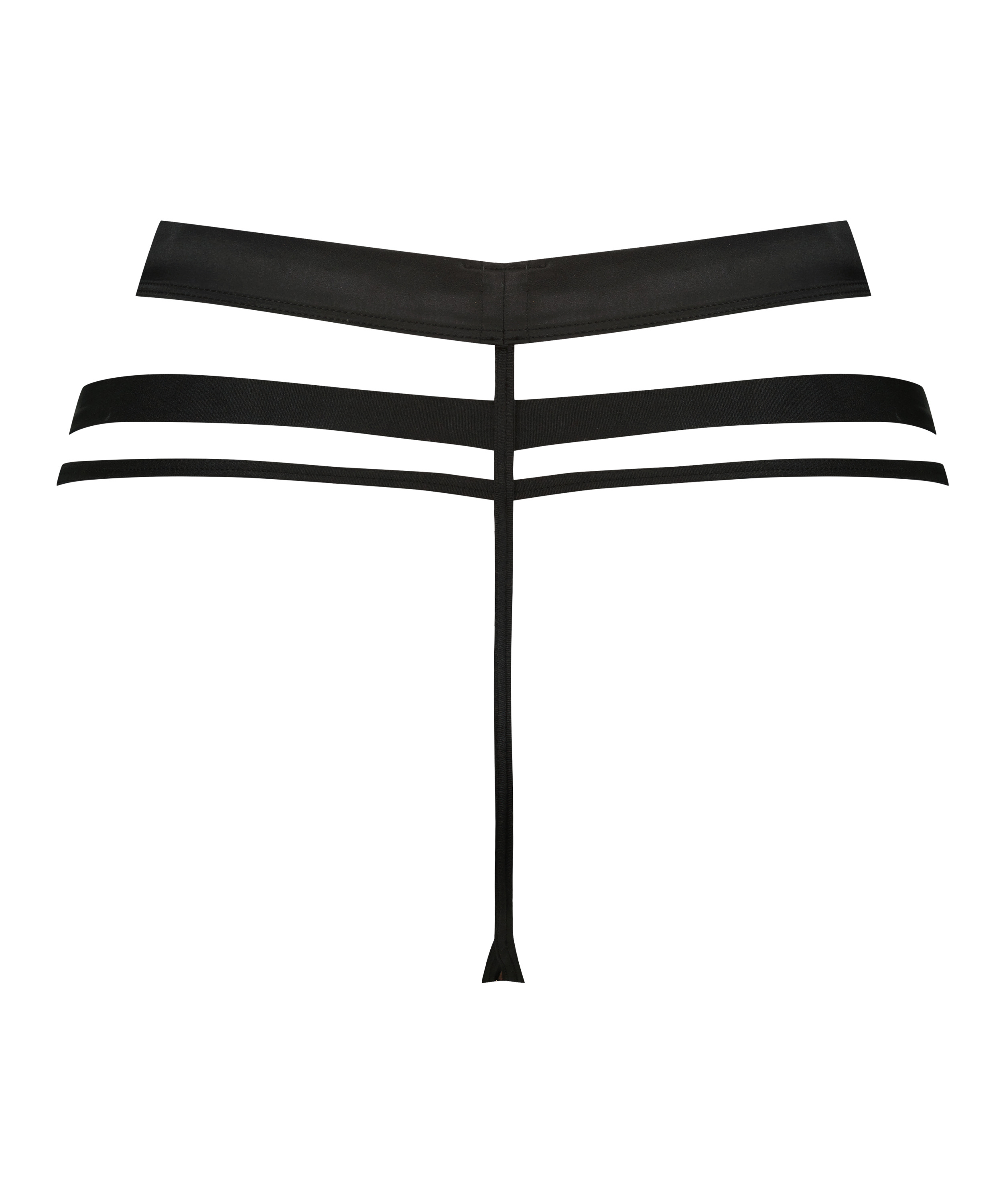 String taille haute Kat, Noir, main