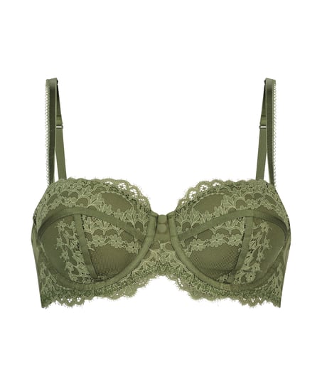Soutien-gorge à armatures préformé sans bretelles Daisy, Vert