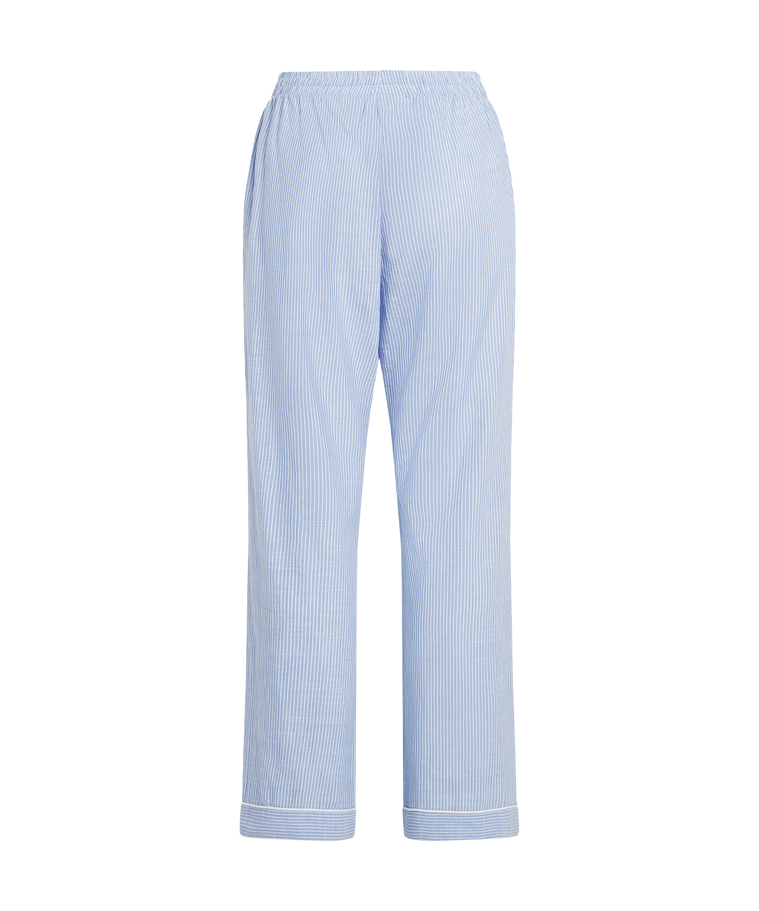 Pantalon en coton, Bleu, main