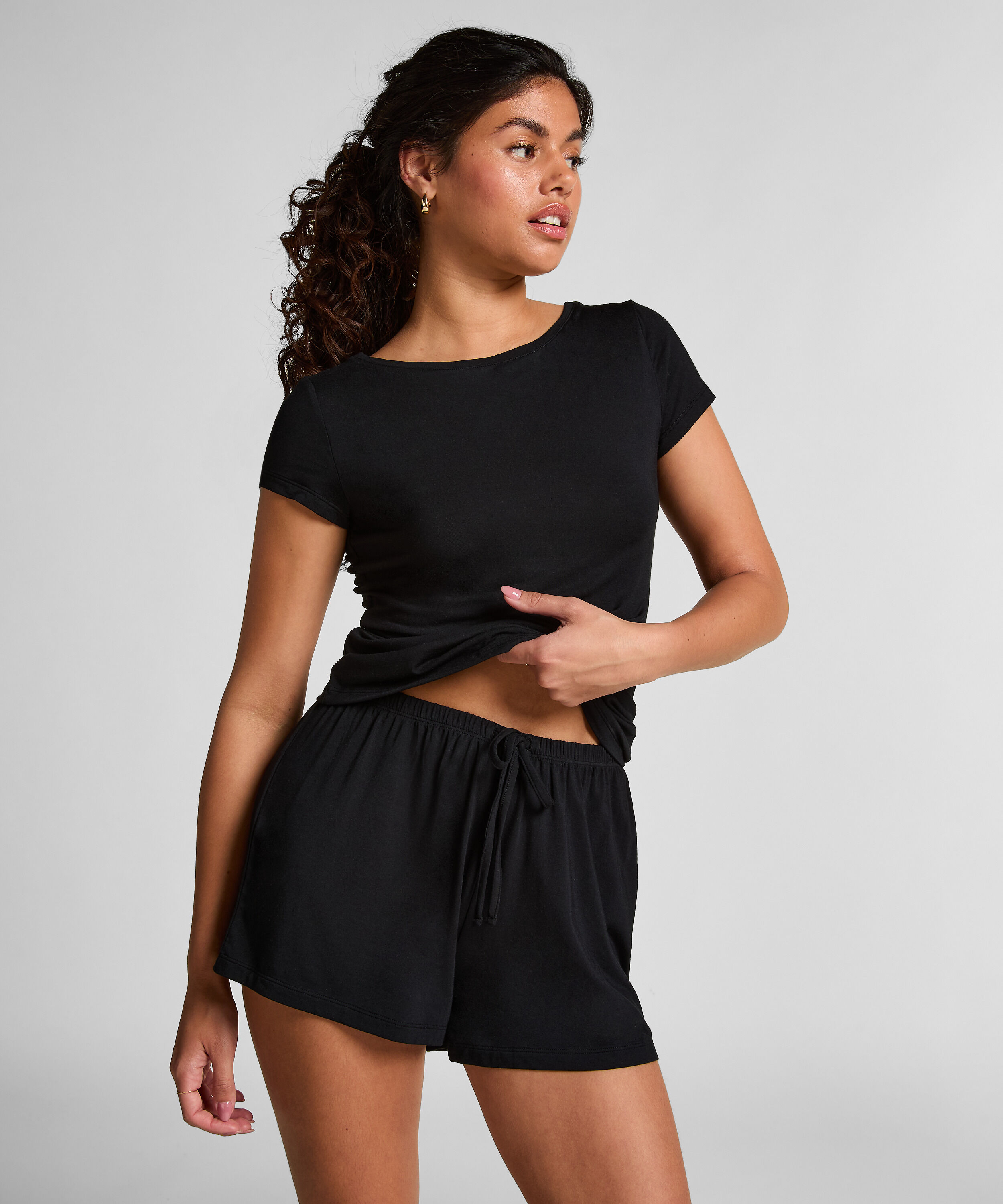 Pyjama en jersey, Noir