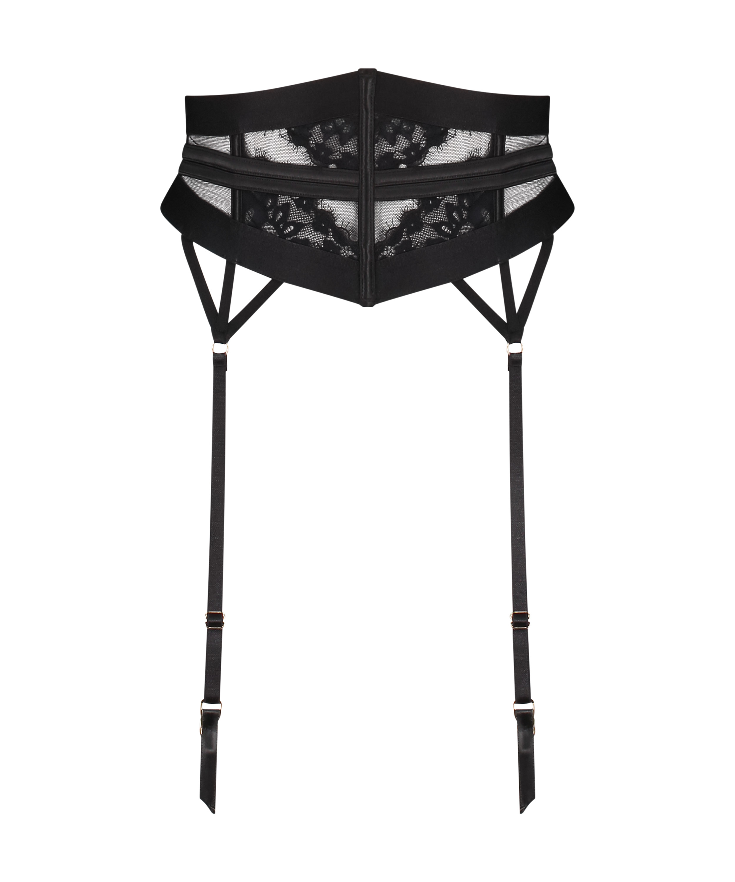 Porte-jarretelles Sable, Noir, main