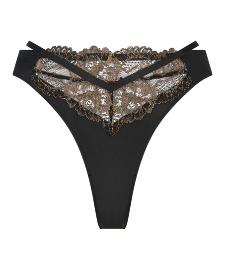 String taille haute Lexi, Noir