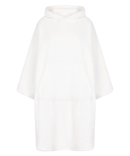 Robe polaire Snuggle Lounge, Blanc