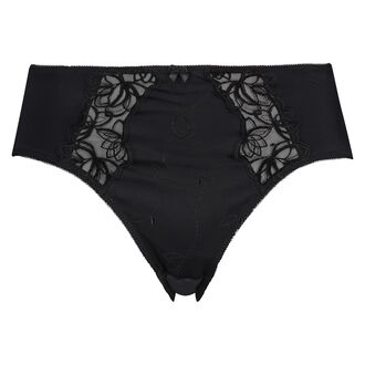Slip taille haute Diva, Noir