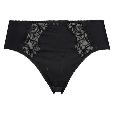 Slip taille haute Diva, Noir