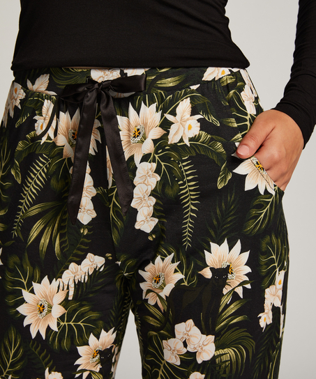 Pantalon de pyjama Jersey, Noir
