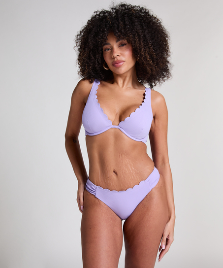Haut de bikini à armatures non préformé Scallop, Violet