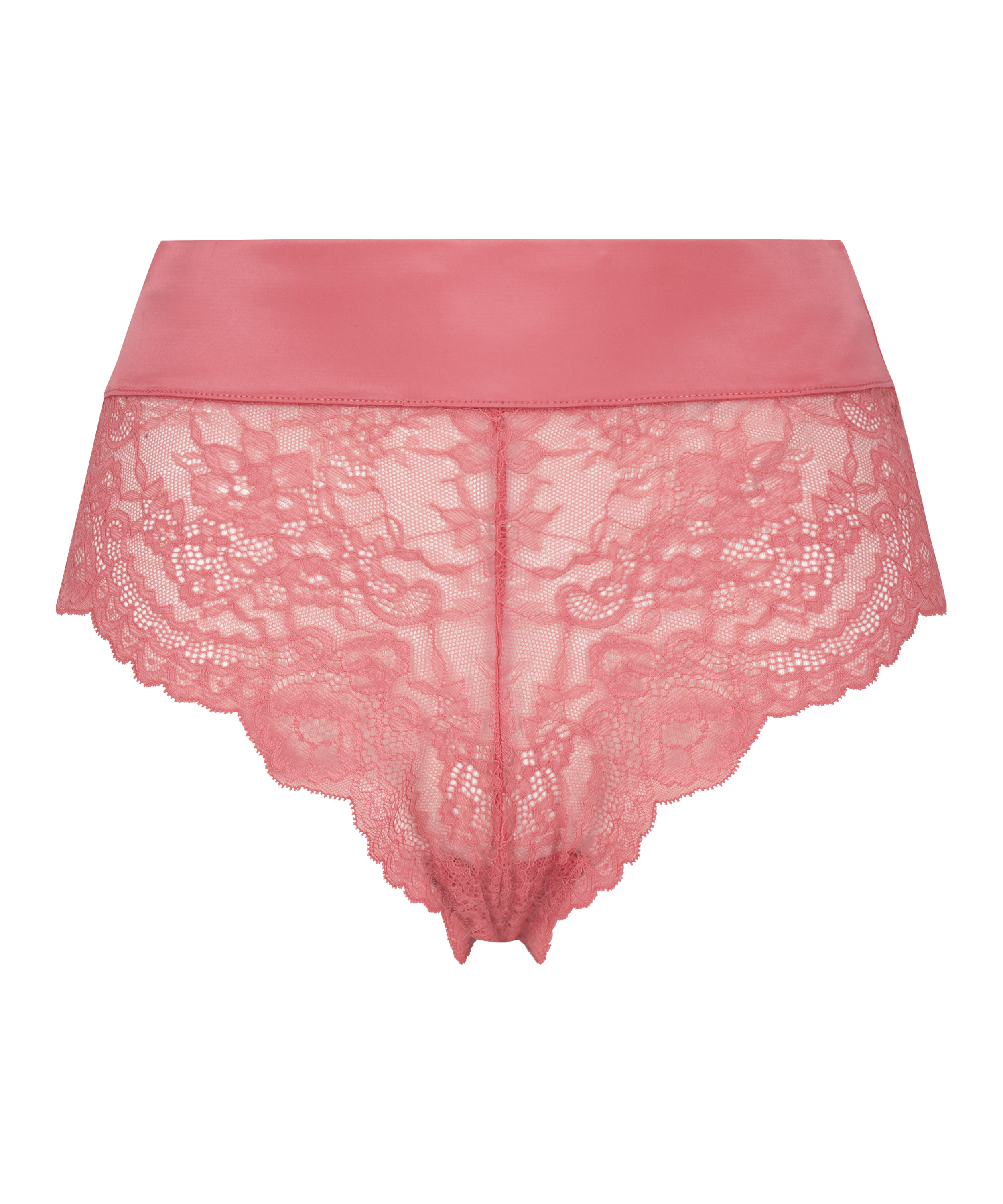 Slip brésilien taille haute Iyana, Rose, main