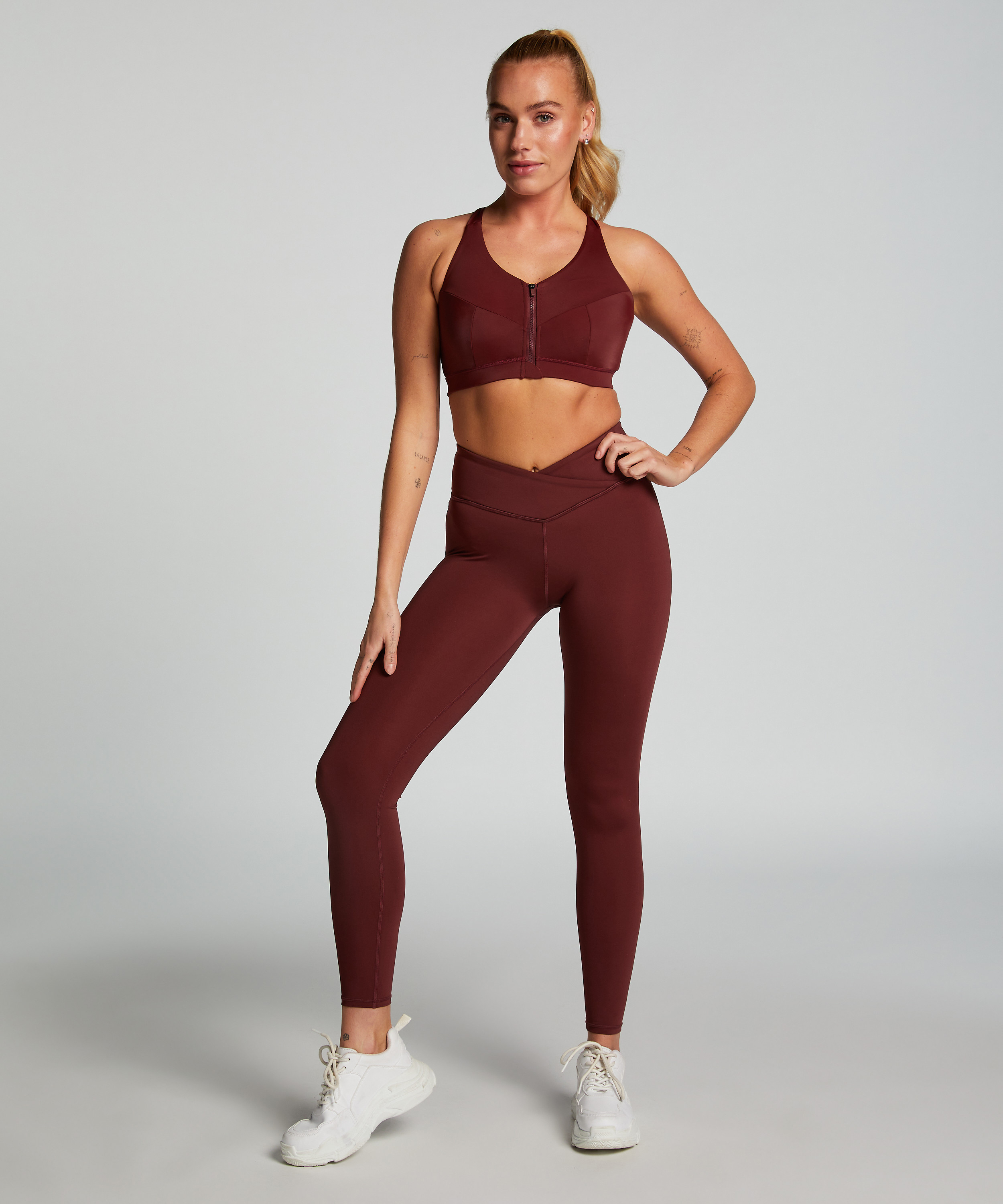 HKMX Soutien-gorge de sport The Pro Maintien niveau 3, Rouge, main