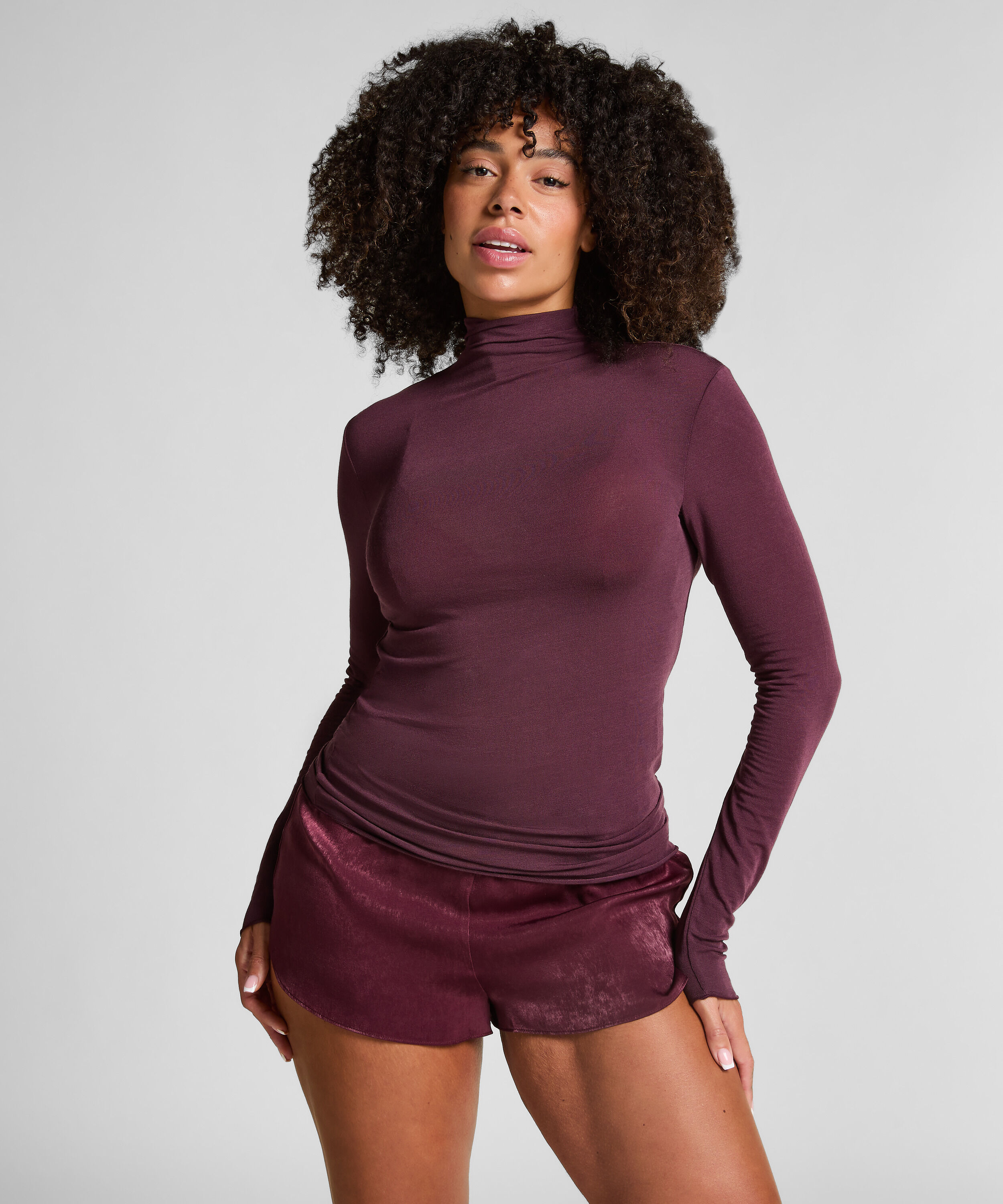 Haut avec Cachemire à col Roulé super soft