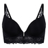 Soutien-gorge à armatures préformé push-up et longline Jemima, Noir