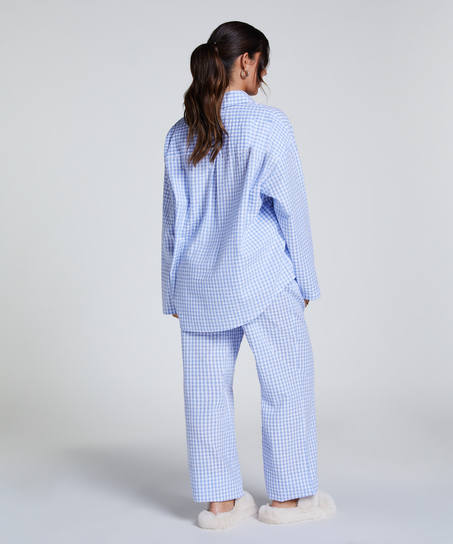 Haut de pyjama en Coton, Bleu