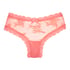 Slip br&eacute;silien V-shape mesh, Rose