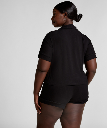 Veste à manches courtes en jersey Essential, Noir