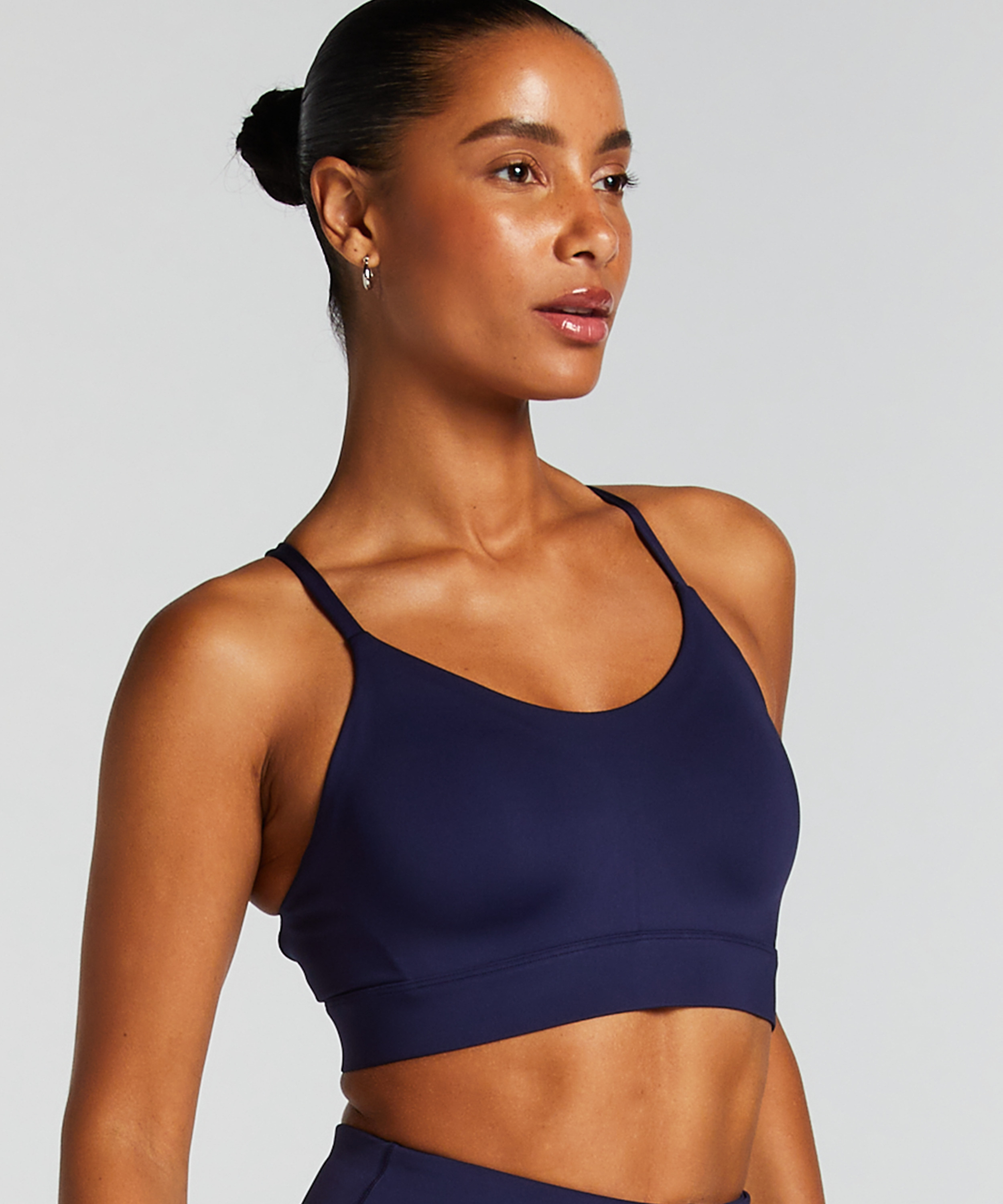 HKMX Brassière de sport de niveau 1, Bleu, main