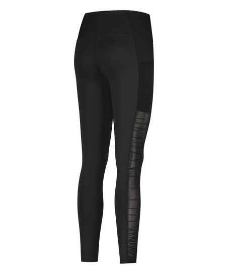 HKMX Sport Leggings Ruched, Noir