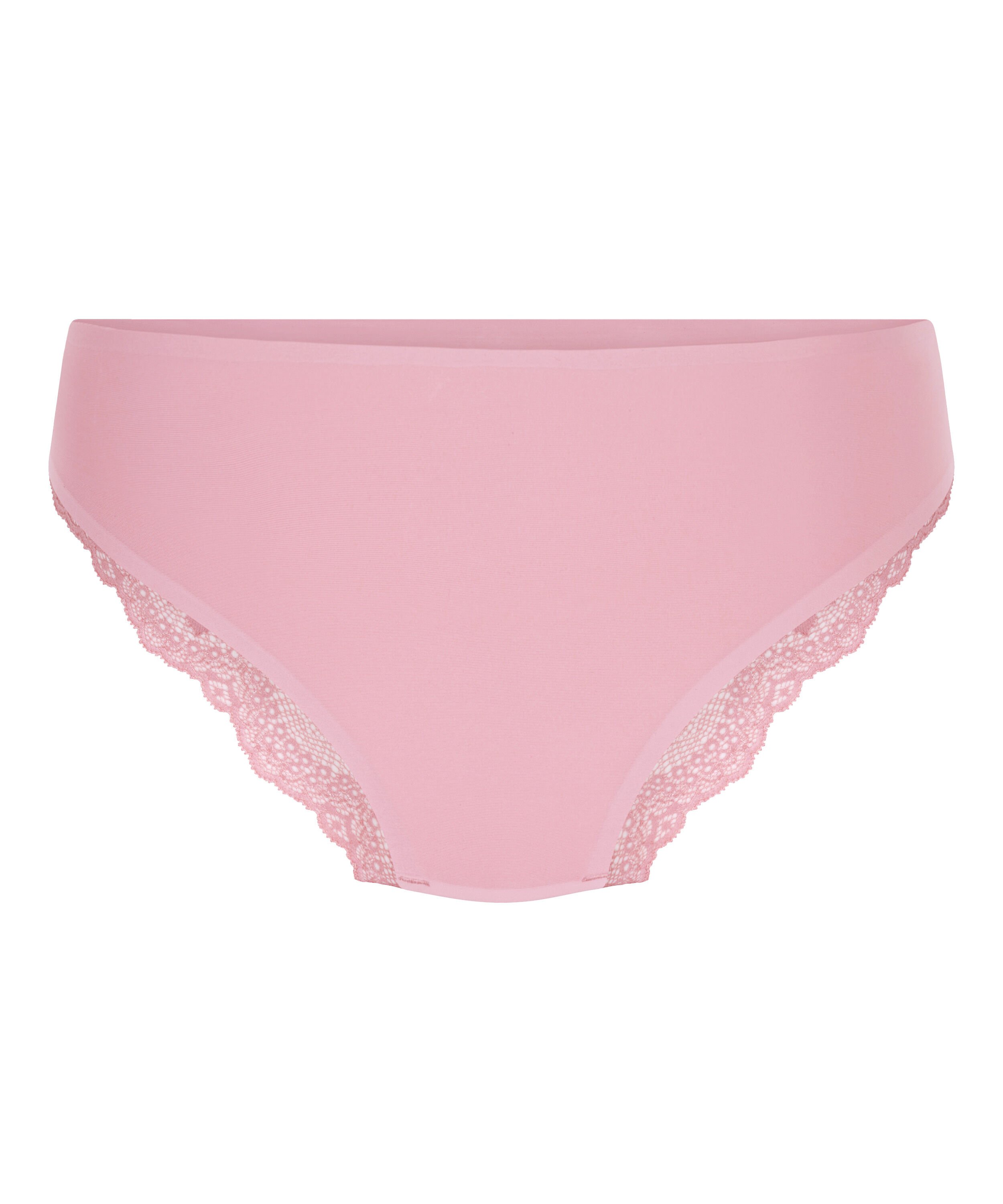 Slip br&eacute;silien Invisible Lace Back, Rose