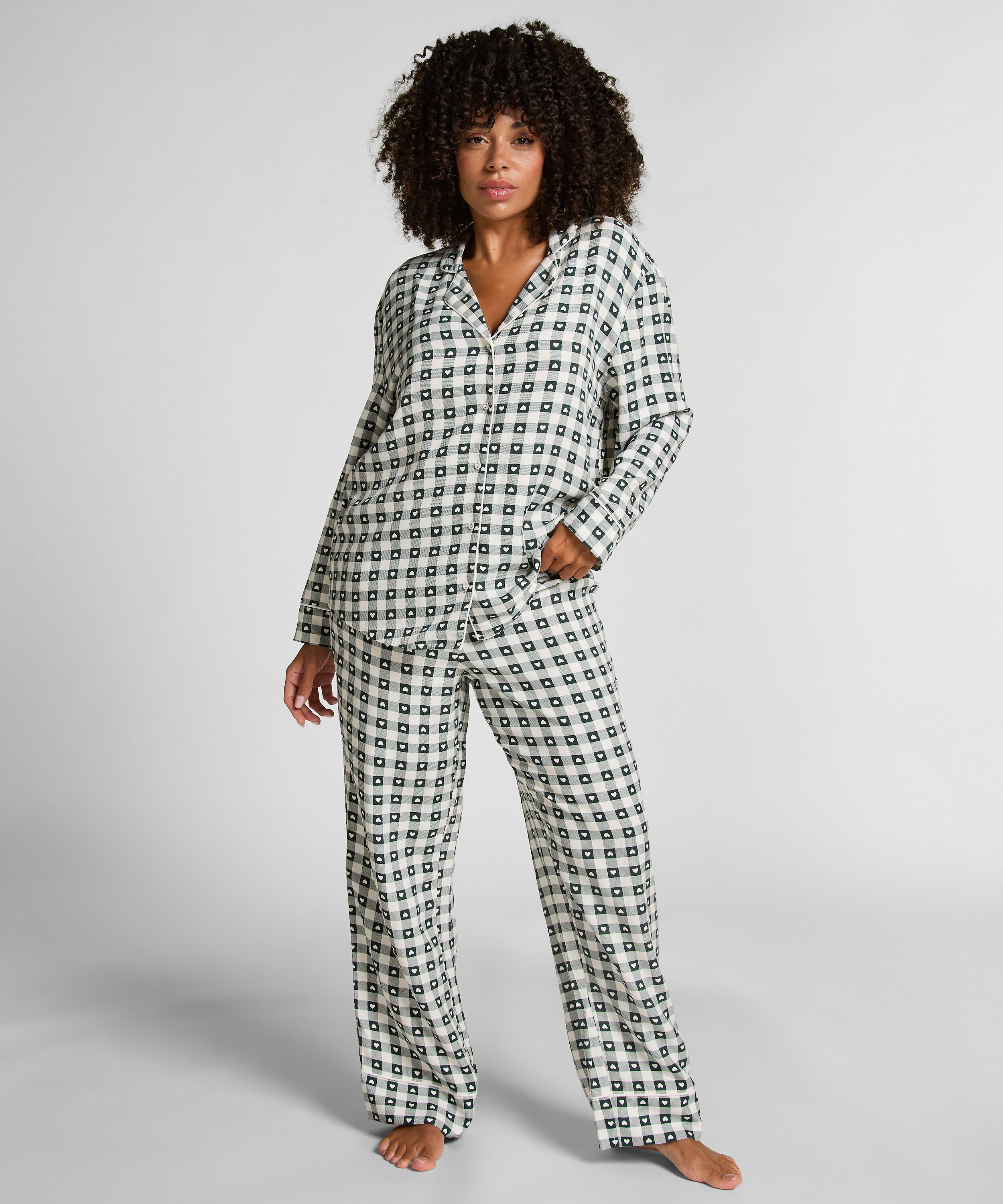 Pyjama en sergé, Vert Pyjama en sergé, Vert