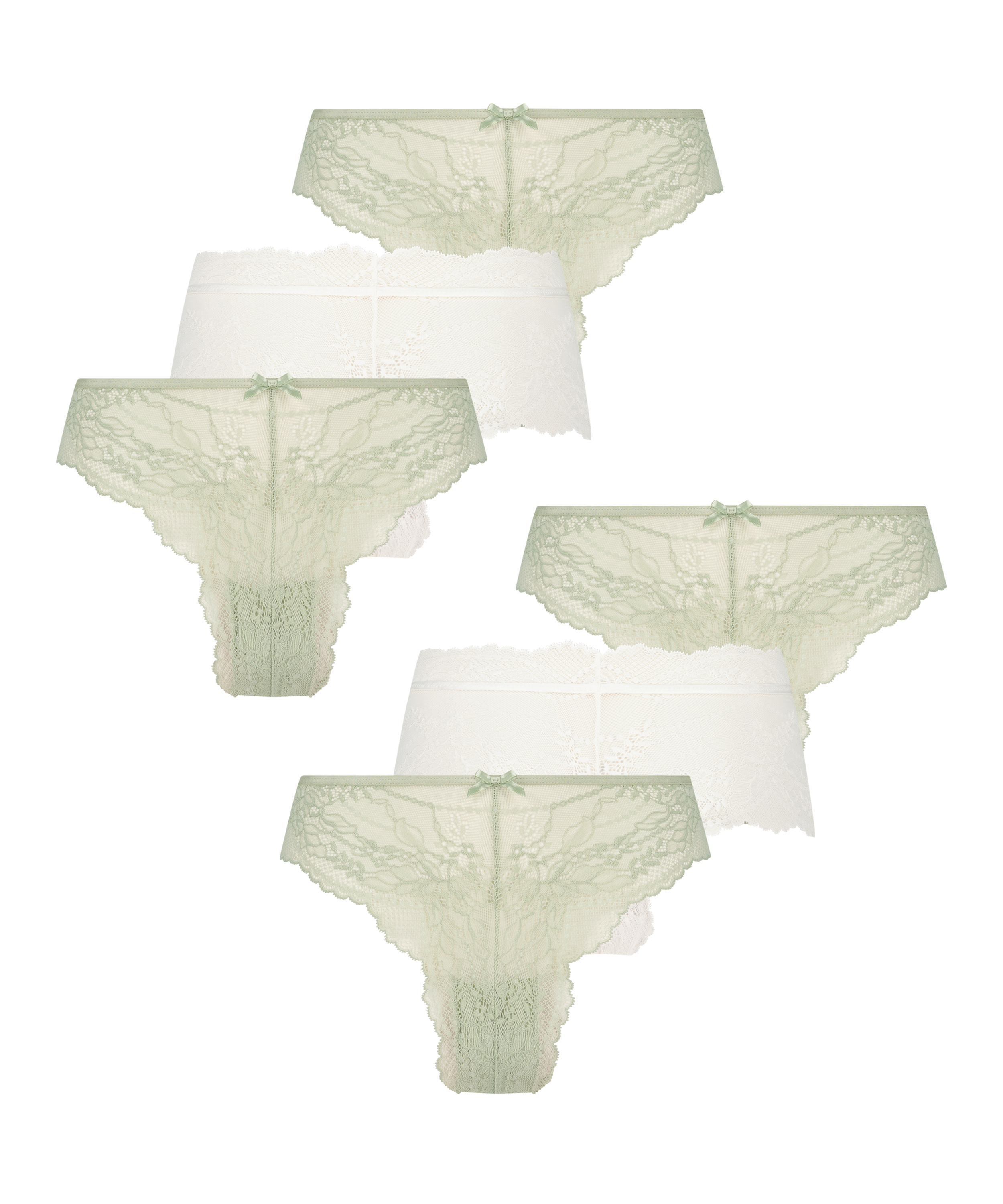 Lot de 6 boxers Vikki, Blanc, main