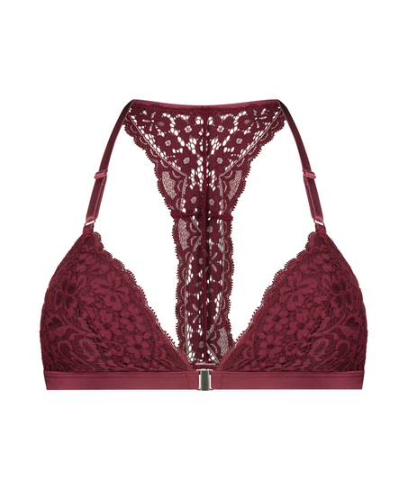 Brassi&egrave;re triangulaire moul&eacute;e Rose, Rouge