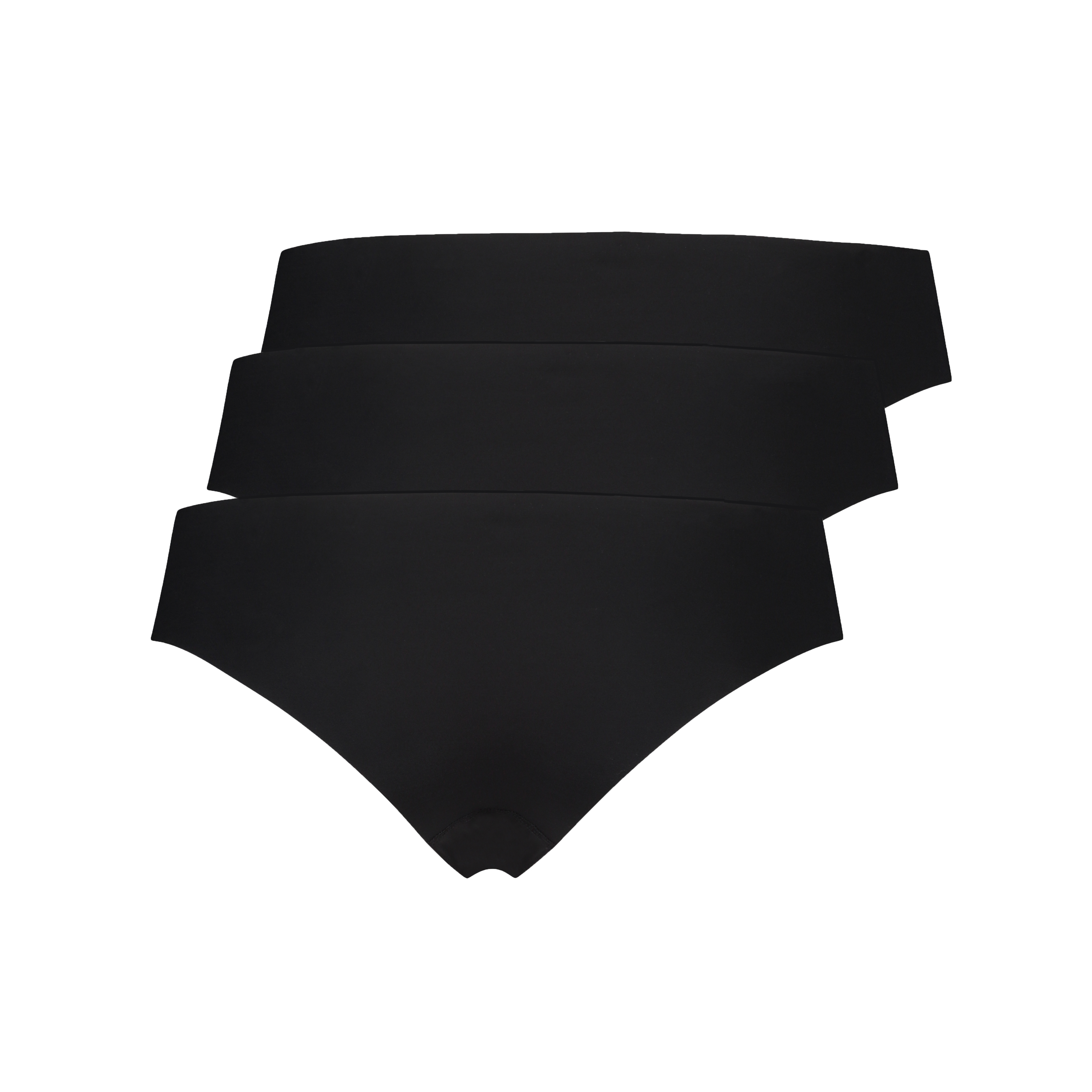 Slip brésilien Invisible coton, Noir, main