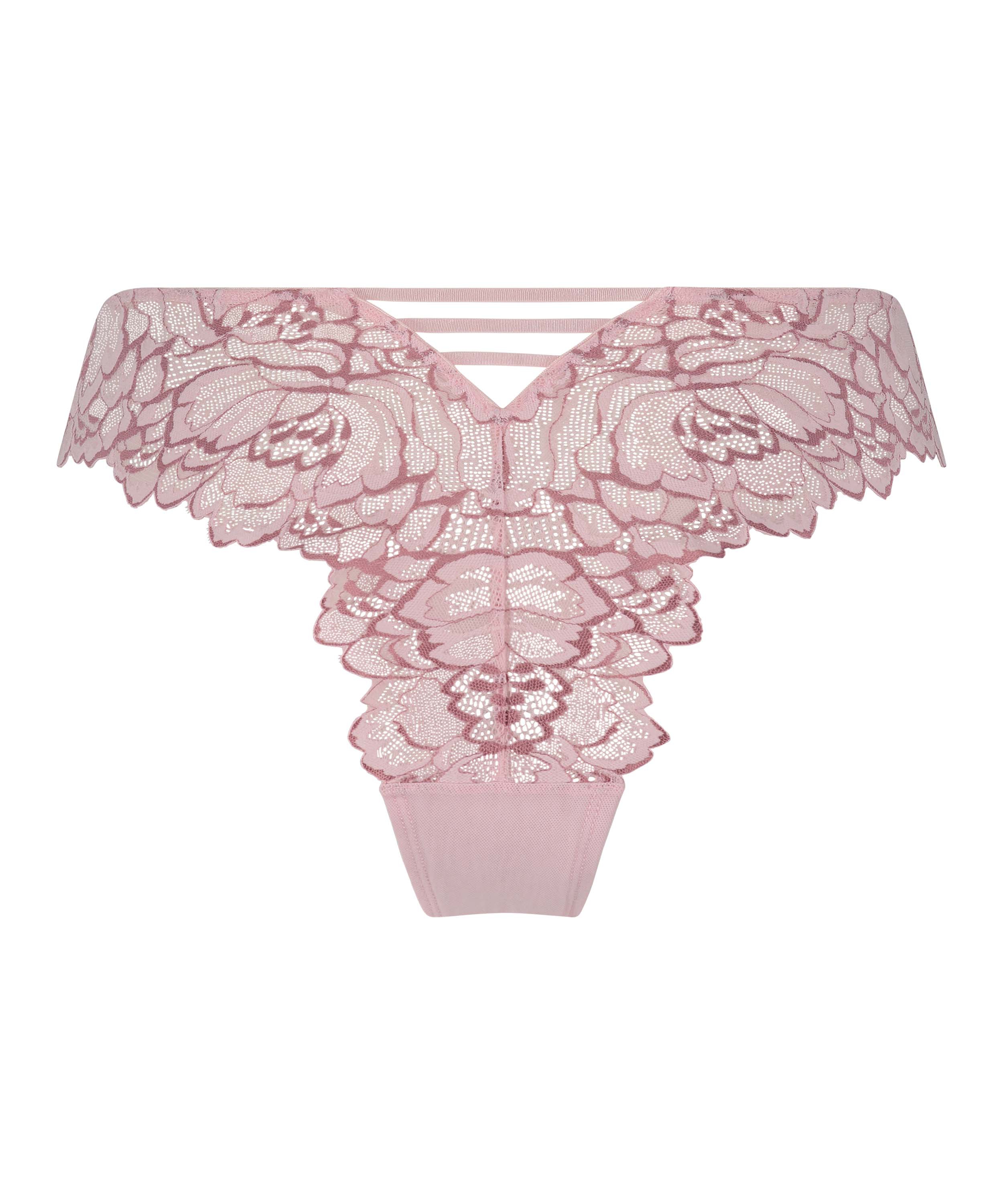 Slip brésilien Cindy, Rose, main