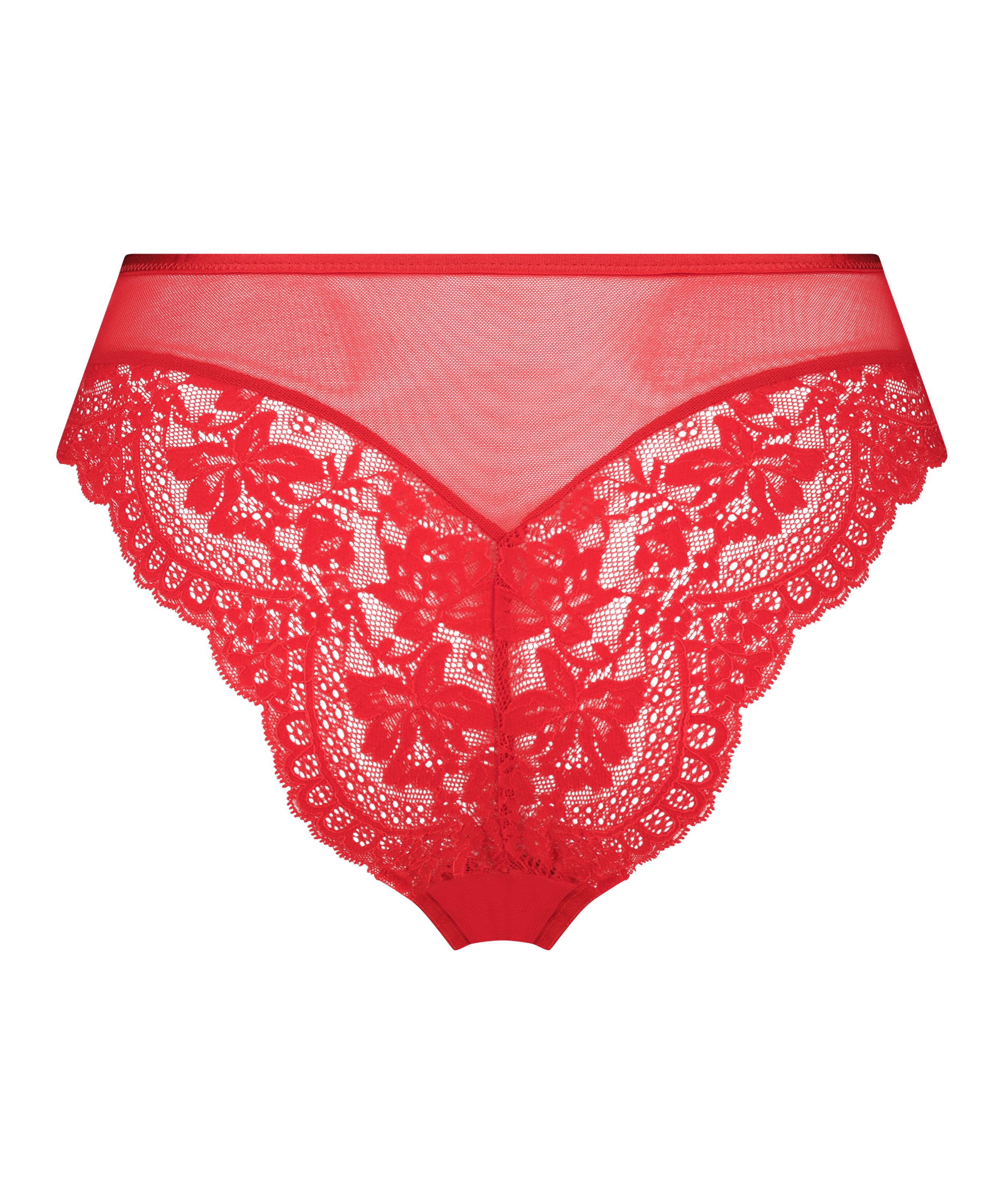 Slip brésilien Mariah, Rouge, main