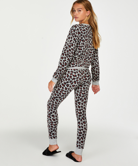 leggings en micro-polaire, Gris