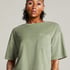 Top velours manches courtes, Vert