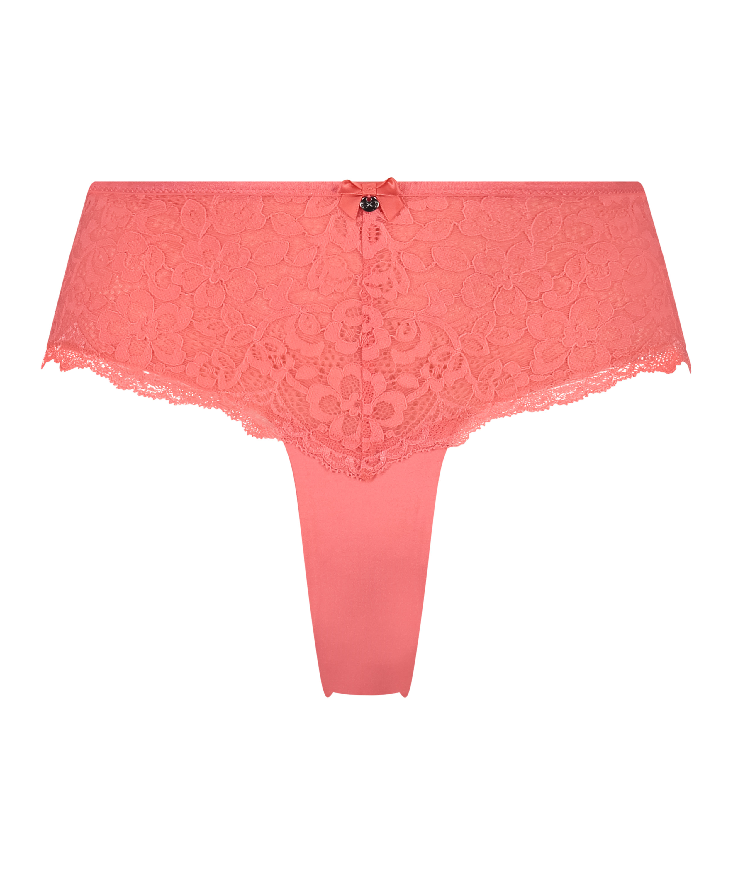 Slip brésilien Marine, Rose, main