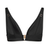 Haut de bikini triangle Luna, Noir