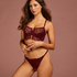 Soutien-gorge à armatures semi-préformé longline  Lara, Rouge
