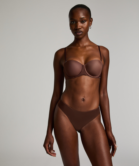 Invisible string Stripe mesh, marron