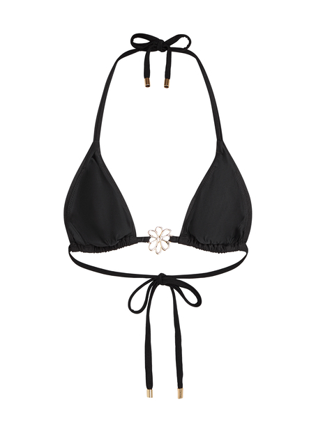 Haut de bikini triangle Yucatan, Noir