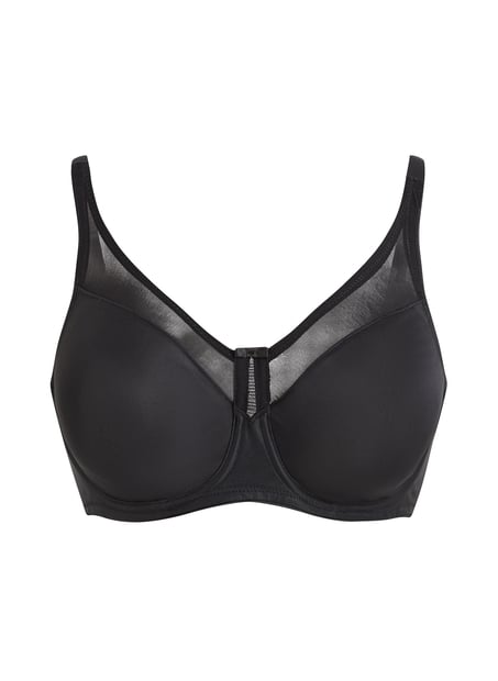 Soutien-gorge à armatures non-préformé minimiseur Nina, Noir