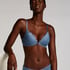 Soutien-gorge &agrave; armatures pr&eacute;form&eacute; push-up Marine, Bleu