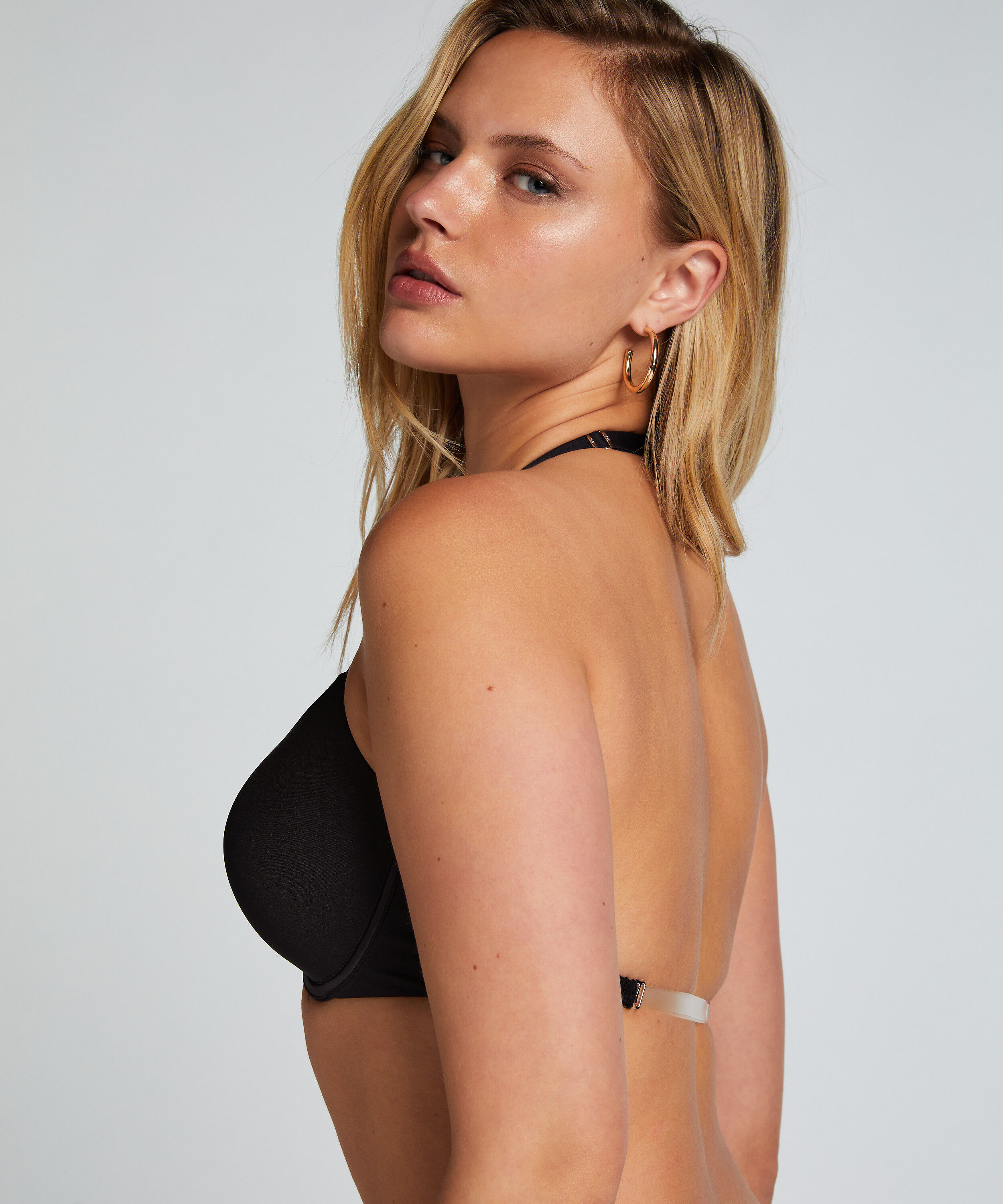 Soutien-gorge à armatures préformé Transparent Back Multiway, Noir Soutien-gorge à armatures préformé Transparent Back Multiway, Noir