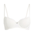 Soutien-gorge &agrave; armatures pr&eacute;form&eacute; Marine, Blanc