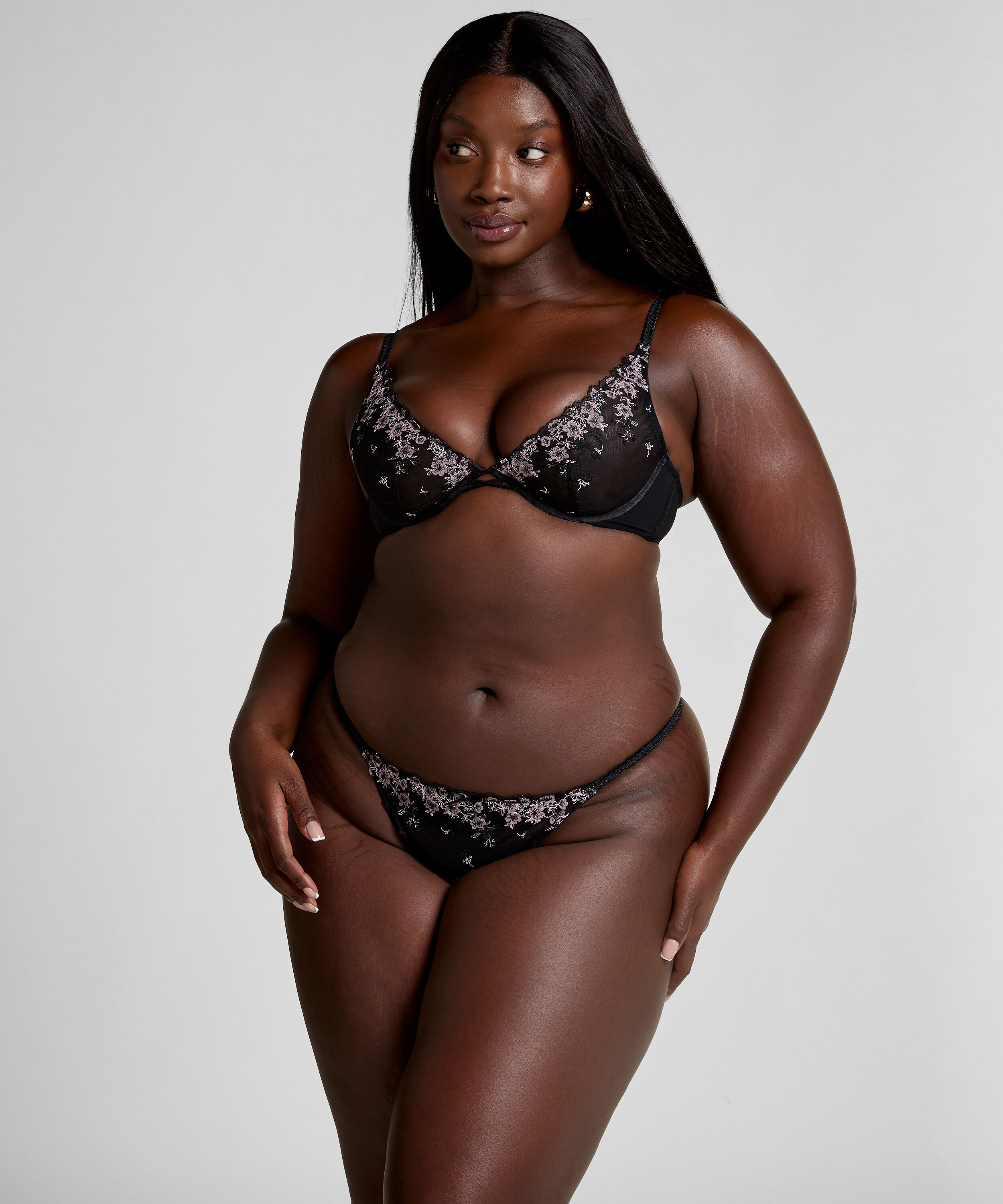 Soutien-gorge &agrave; armatures non-rembourr&eacute; Chlo&eacute;, Noir