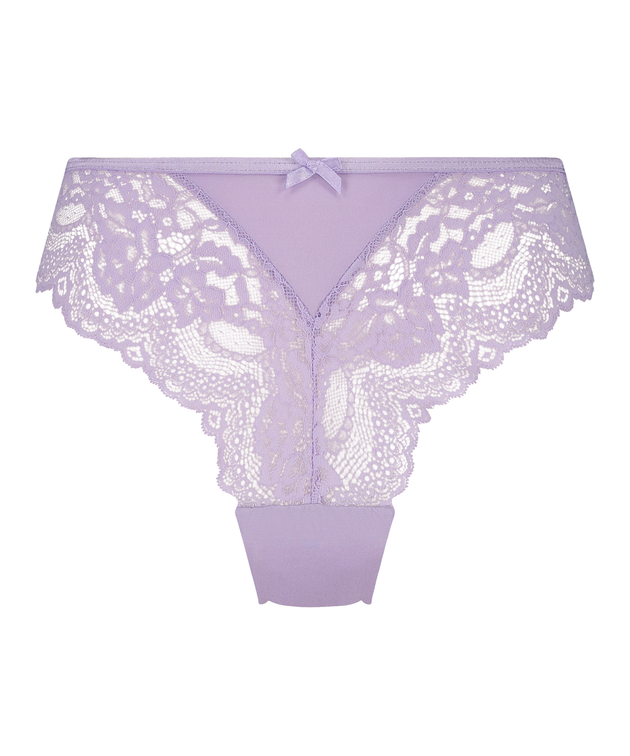 Slip brésilien jambes hautes Dora, Violet, main