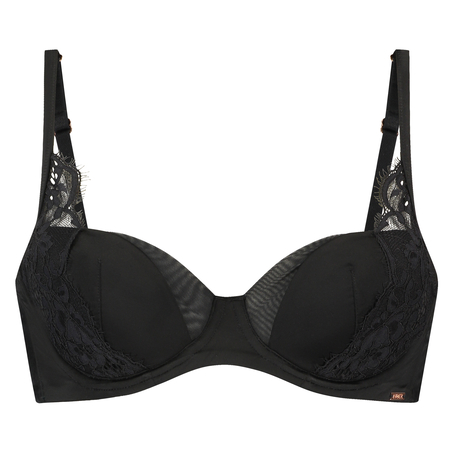 Soutien-gorge corbeille à armatures rembourré  Geneviève, Noir