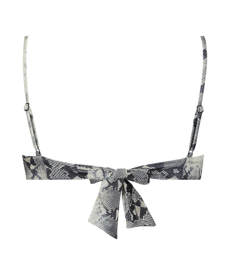 Haut de bikini à armatures non préformé Snake, Noir