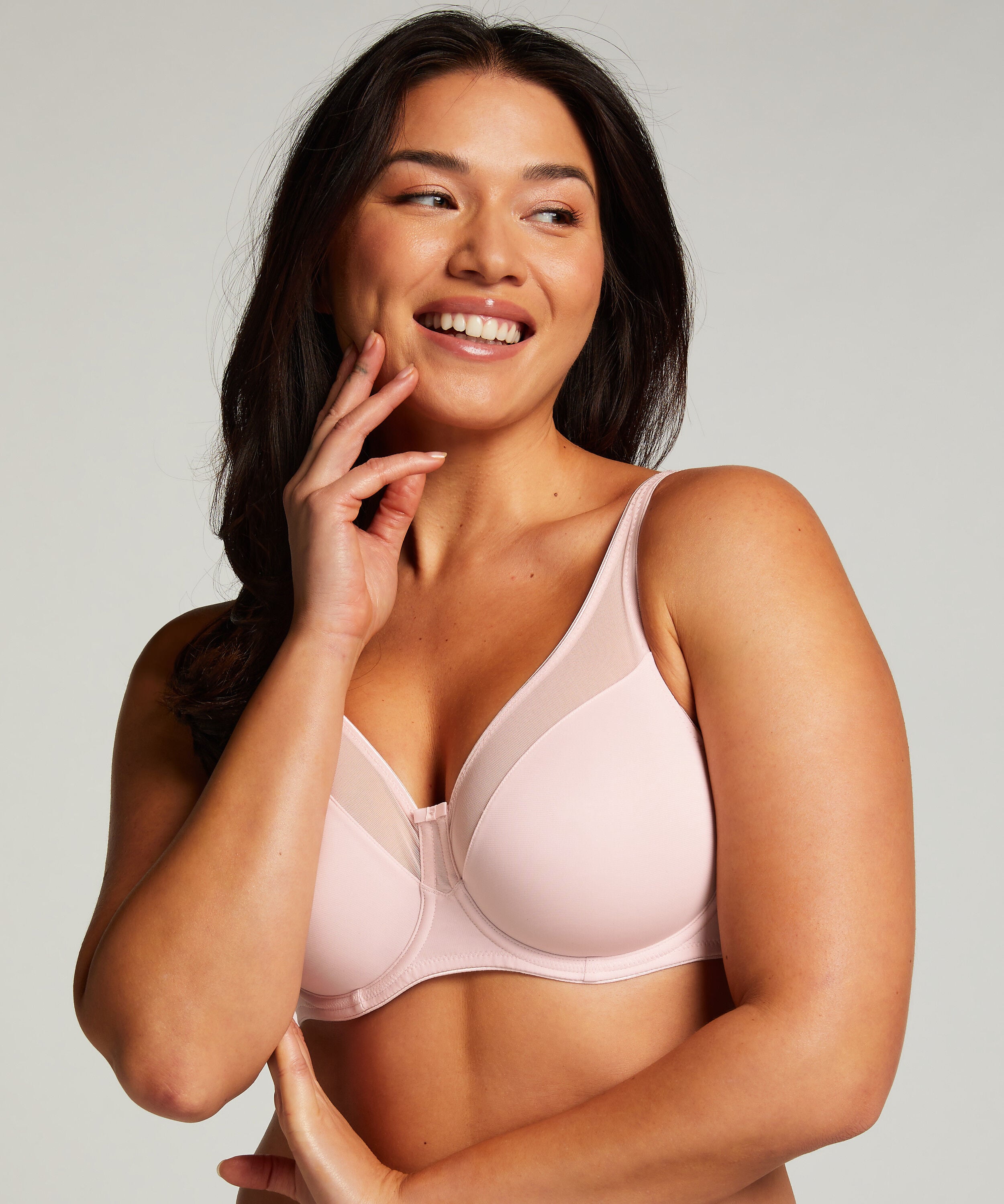 Soutien-gorge à armatures non-préformé minimiseur Nina, Rose Soutien-gorge à armatures non-préformé minimiseur Nina, Rose