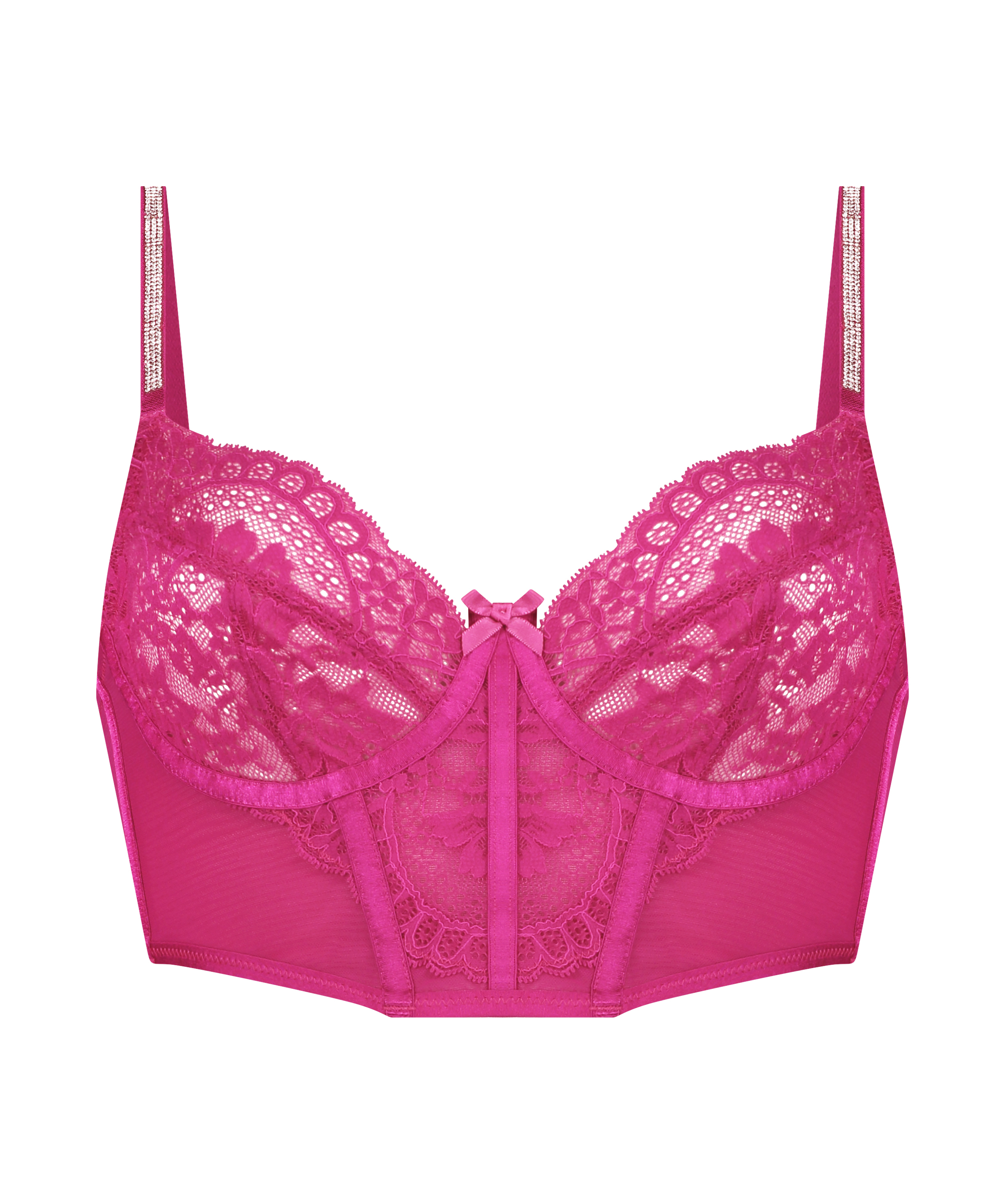Soutien-gorge à armatures préformé longline Lindsey, Rose, main