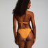 Haut de bikini triangle Scallop Lurex, Orange
