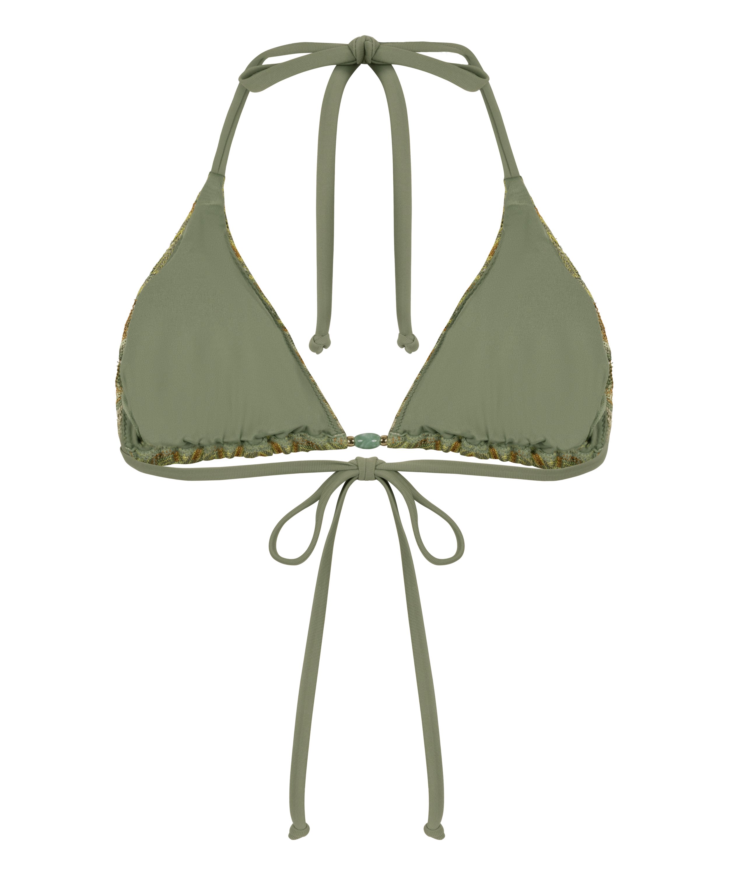 Haut de bikini triangle Cali, Vert, main