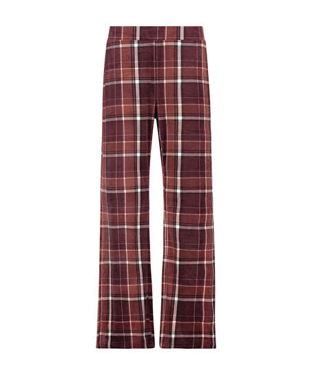 Tall Pantalon de pyjama Velours, Rouge