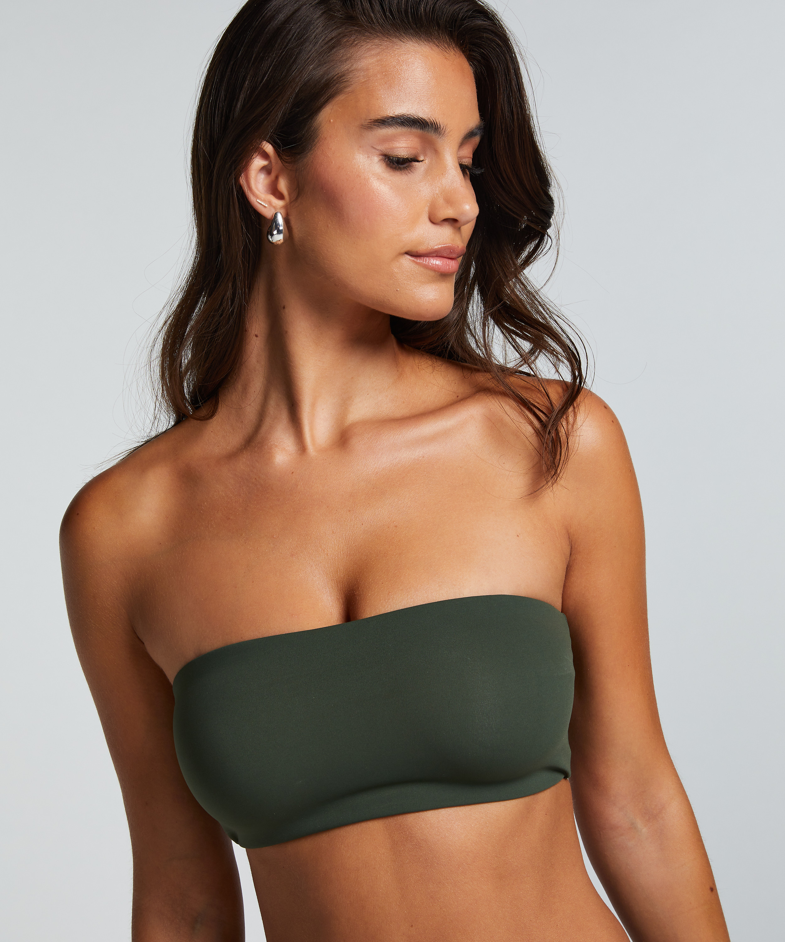 Bandeau Bralette Smooth, Vert, main