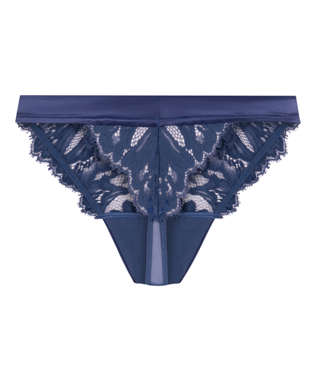String jambe haute Grace, Bleu